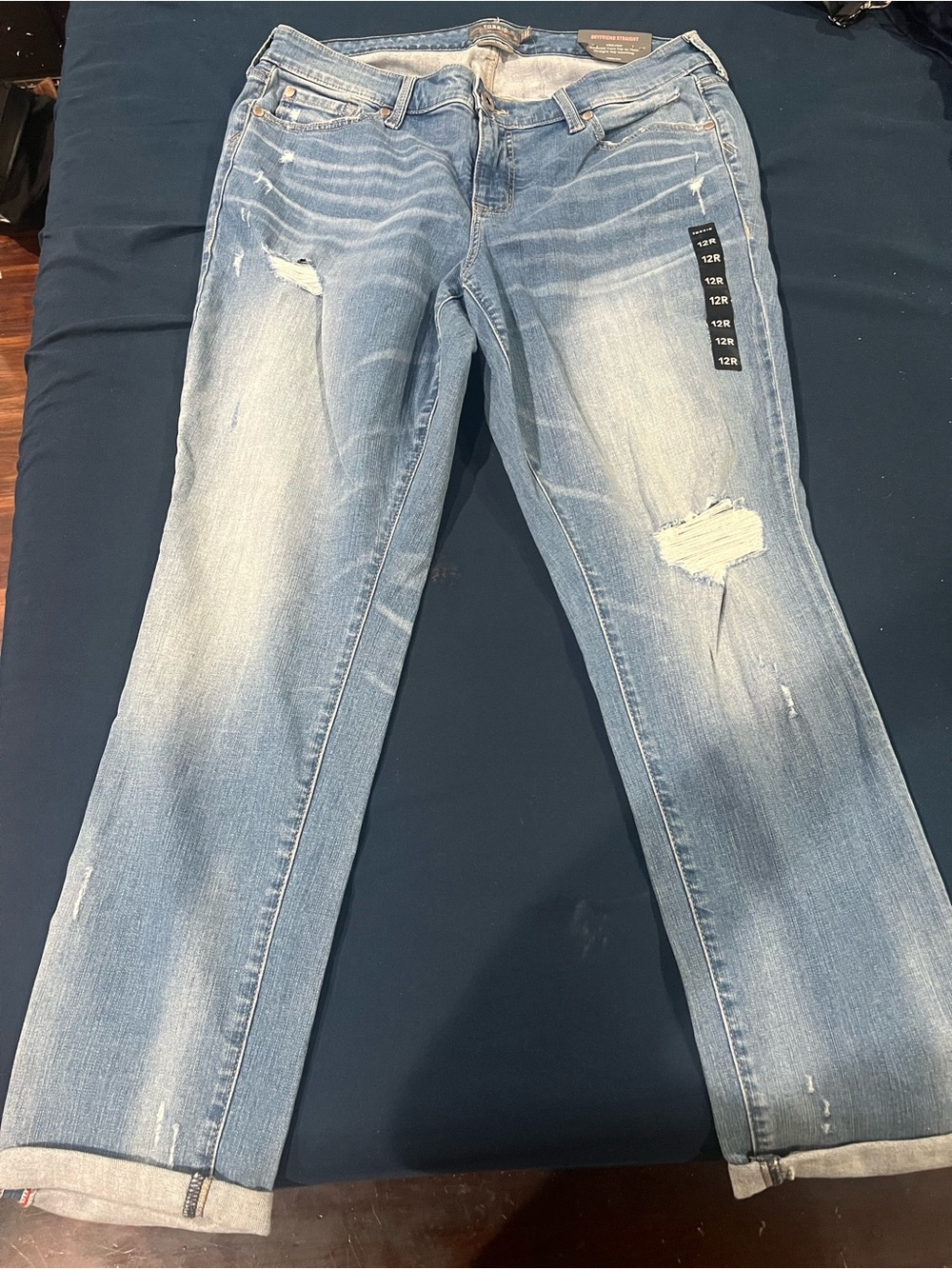 torrid Light Blue Distressed Boyfriend Jeans